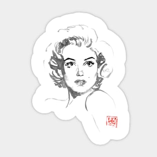 marilyn monroe surprised Sticker